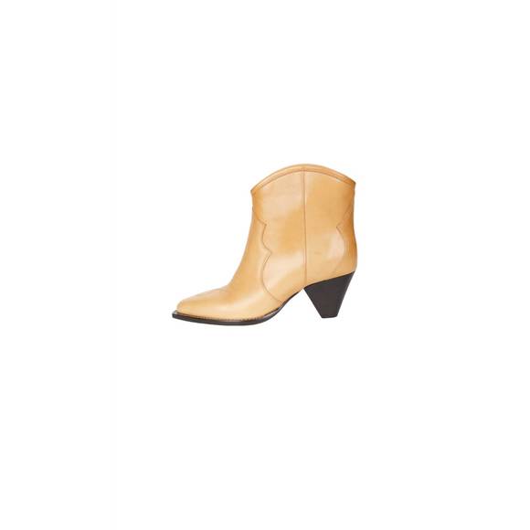 NEW ISABEL MARANT darizo leather ankle boot in natural - Picture 3 of 4